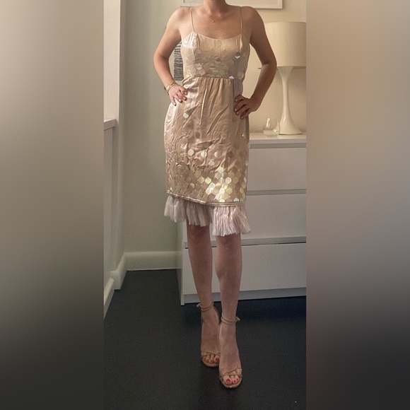 Authentic NWT FENDI Goddess Shimmering Dress - Size 40 - Picture 1 of 13